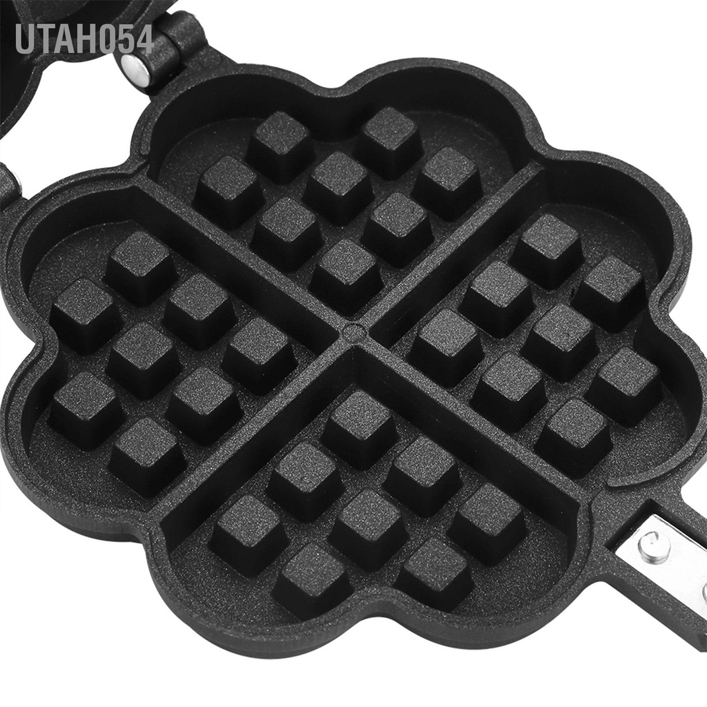 Hàng Sẵn Chảo nướng làm bánh quế không dính Khuôn Nướng Bánh Waffle Hình trái tim tiện dụng cho nhà bếp【Utah054】