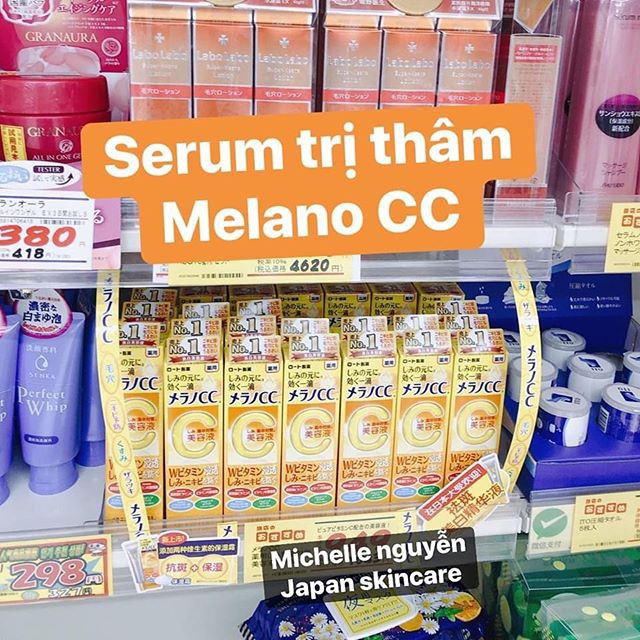 Tinh Chất Giảm Thâm Melano CC Whitening Essence Serum 20ml Nhật Bản