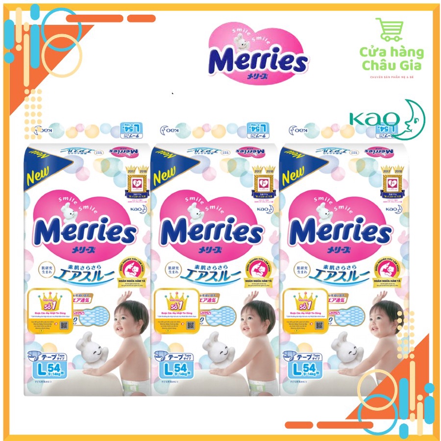 Tã/bỉm DÁN/QUẦN Merries nội địa nhật đủ Size NB90/S82/M64/L54/XL44/XXL26 .