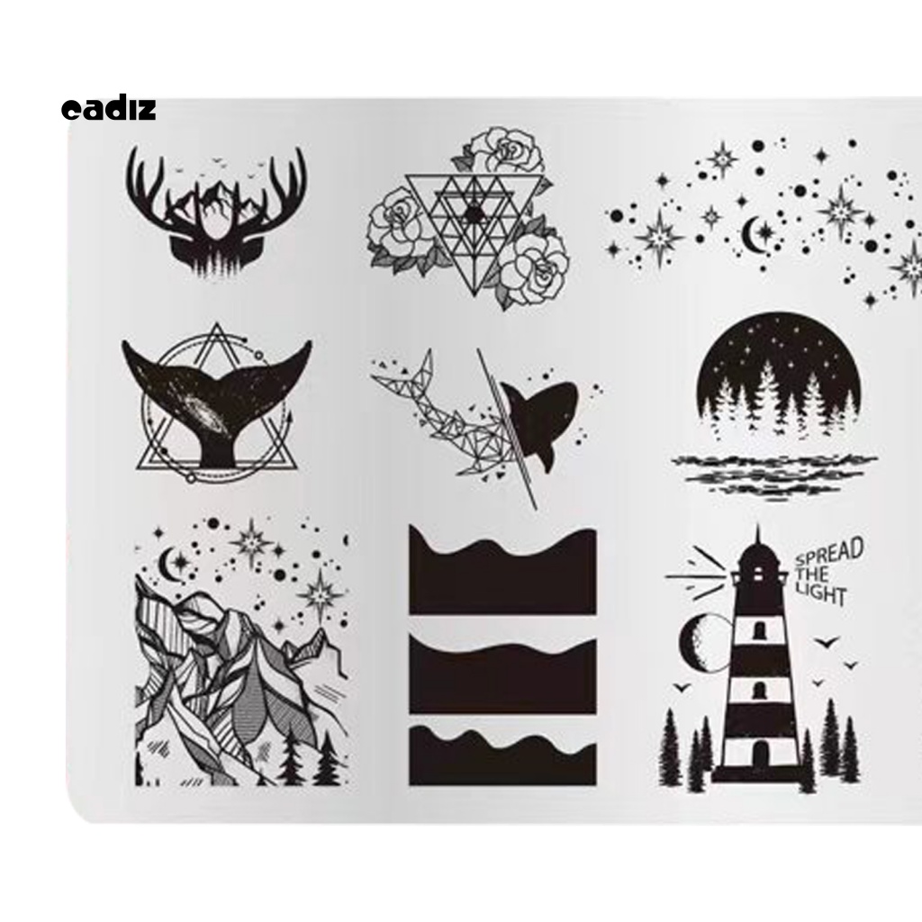 Khuôn Cắt Móng Tay Nghệ Thuật Cứng Chống Biến Dạng DIY