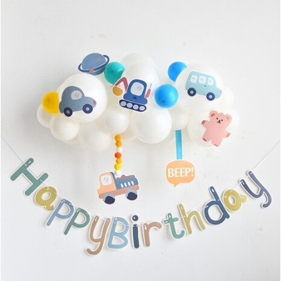 Dây HAPPY BIRTHDAY chủ đề hoạt hình mẫu mới 2022