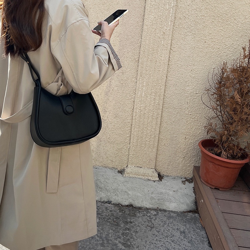 Túi đeo chéo IELGY màu sắc tương phản thời trang cho nữ