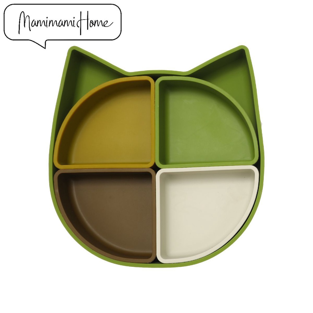 Bát ăn MAMIMAMIHOME bằng silicon chống thấm nước không chứa BPA hình chuột mickey đáng yêu tiện dụng cho trẻ em