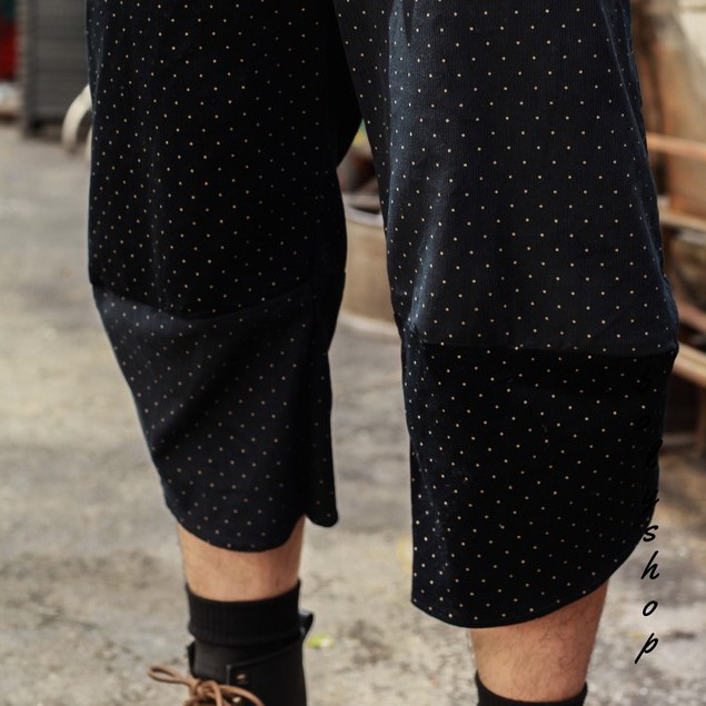 Quần Cheerful pants lỡ - búp gối Linen đũi nhung
