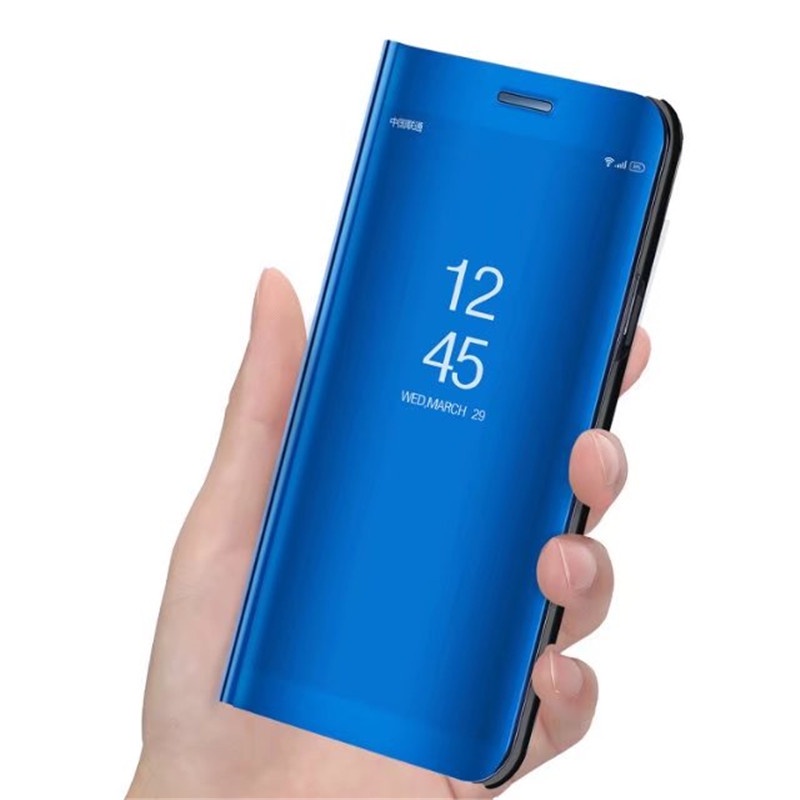 Ốp điện thoại da mặt gương cho OPPO A16 A55 A54 REALME 8 PRO RENO 6 PRO V13 Q3 Q3I A54 A74 A93 F19 C21 C20A