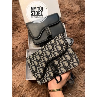 Túi Dr vuông về 2 chất thổ cẩm + da trơn. Size 18cm