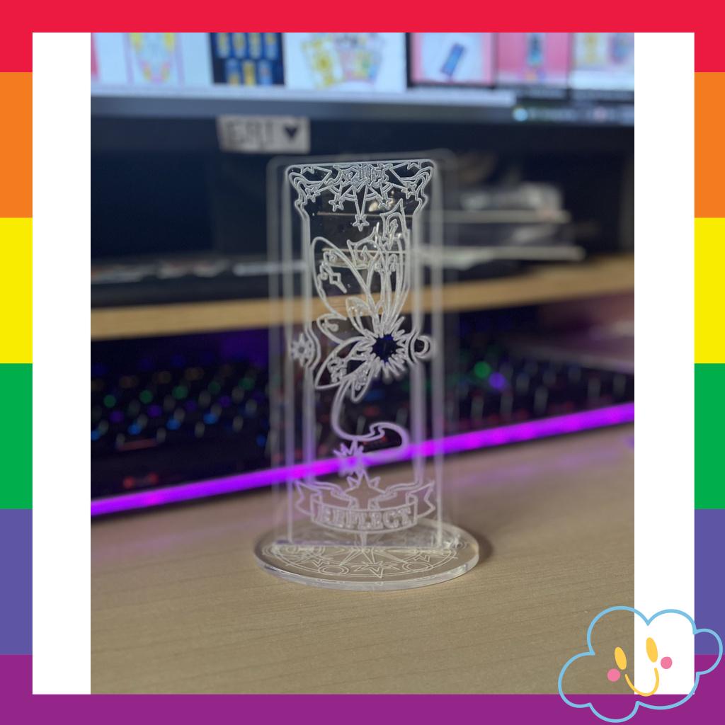 Tấm Mica Sakura Clear Card - Mặt Sau -Vàng