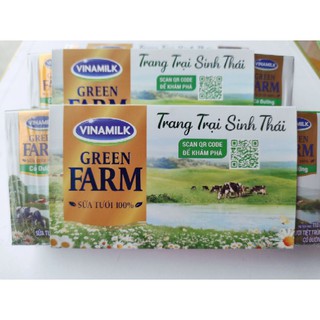 Lốc 4 hộp 110ml sữa Vinamilk Green Farm có đường