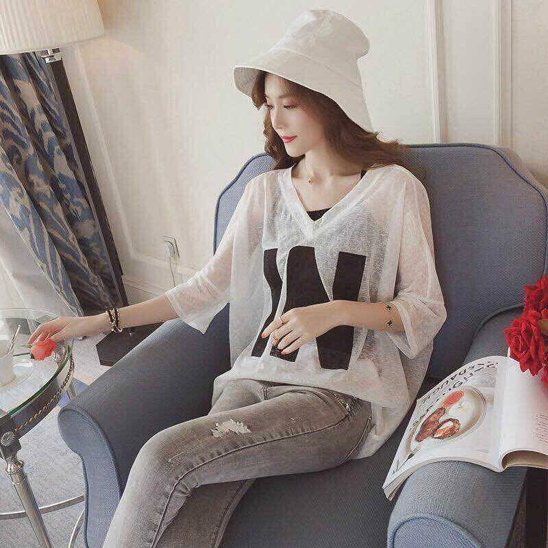 Áo Thun Tay Ngắn Phong Cách Hàn Quốc Hàng Mới Dành Cho Nữ Size Lớn