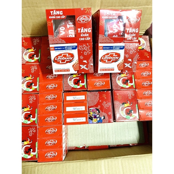 Xà bông cục Lifebuoy Bảo vệ vượt trội hộp 90g