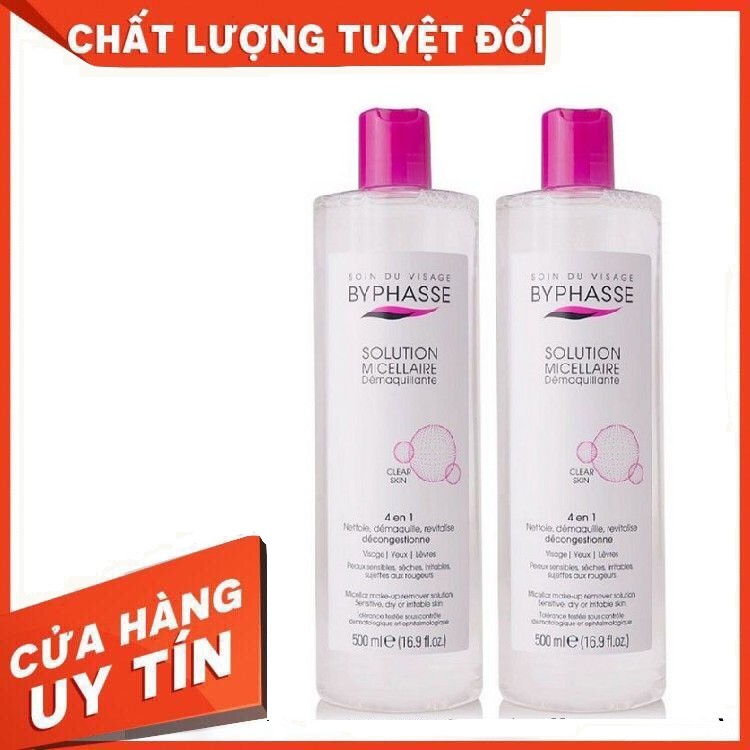 Nước tẩy trang Byphasse 500ml . Mẫu mới 2021