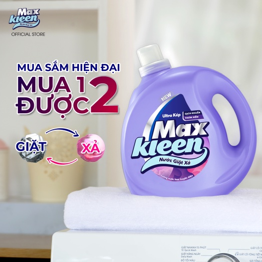 Nước giặt can MAX KLEEN 2.4kg, 3,8kg