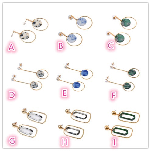 Khuyên tai dài kiểu dáng hình học phong cách Boho thời trang thanh lịch cho nữ