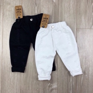 ❤Sỉ quần kaki đen trắng bé trai bé gái ms4959