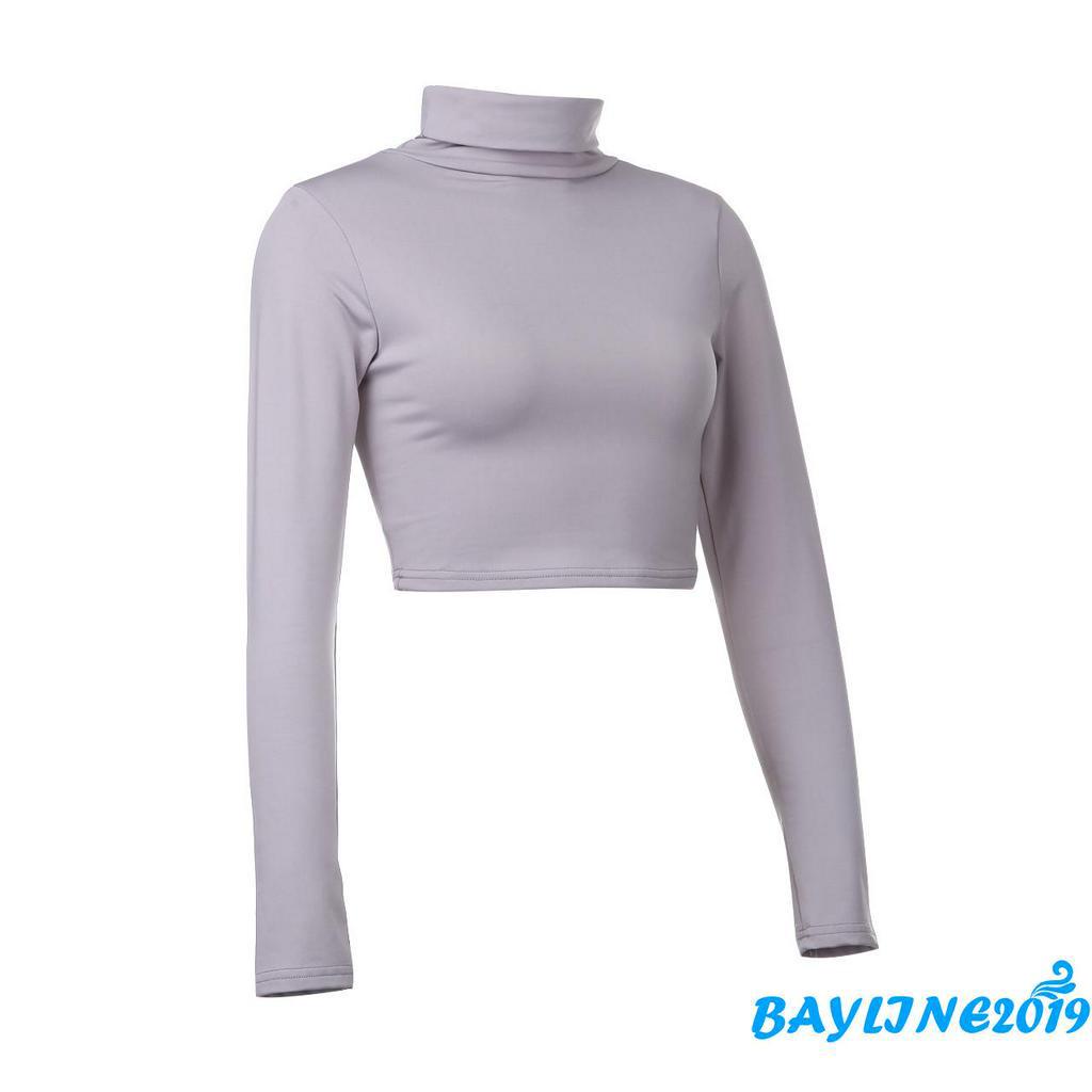 Áo Thun Dài Tay Cổ Lọ Thời Trang Cho Nữ