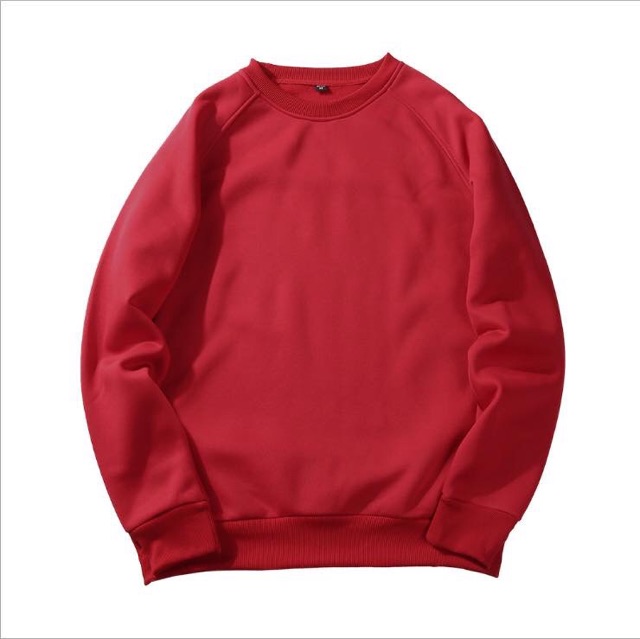 Áo Sweater trơn chất nỉ bông đủ màu phom rộng | BigBuy360 - bigbuy360.vn