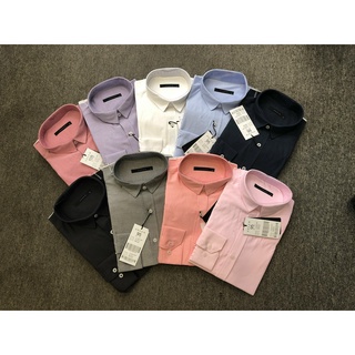 SALE. Áo sơ mi cổ bẻ form slim vải oxford hàng may đẹp, kỹ.