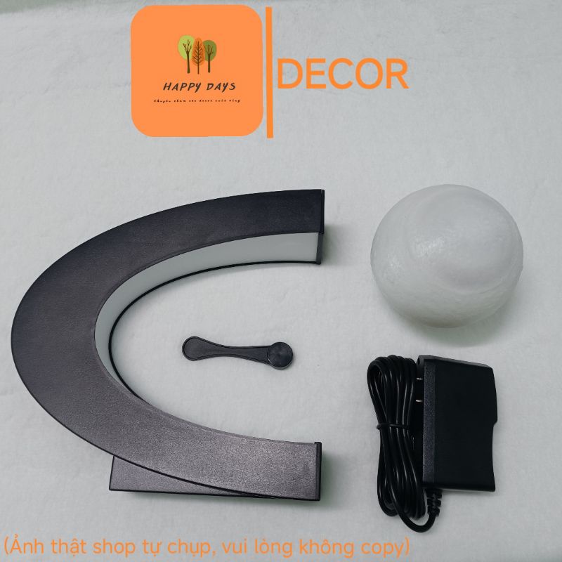 Đèn ngủ mặt trăng 3d bay lơ lửng trang trí phòng ngủ siêu đẹp
