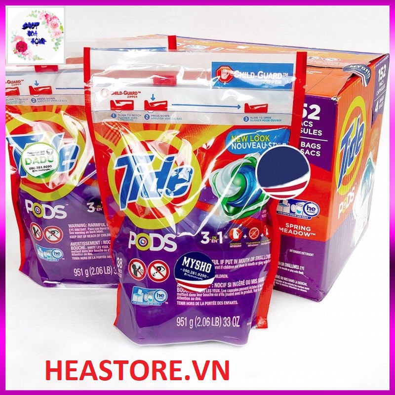 Viên giặt Tide Pods 38 viên - Mỹ