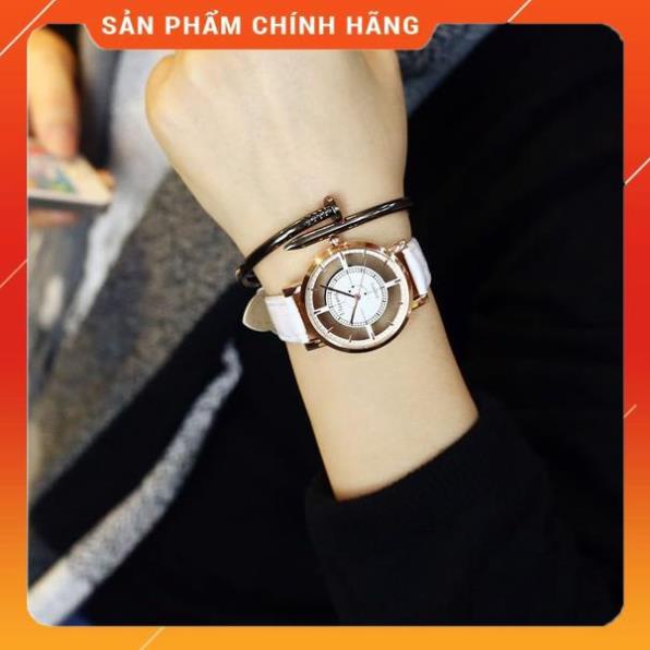 Đồng hồ thời trang nam nữ ROSIVGA dây da đẹp, kiểu dáng độc lạ