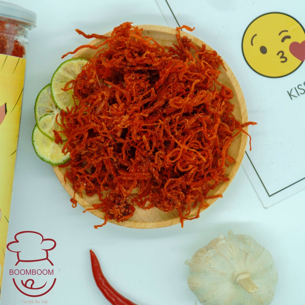 Khô bò xé sợi siêu cay hũ 300gr-BoomBoom Food | BigBuy360 - bigbuy360.vn