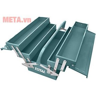 Hộp đồ nghề bằng thép 3 tầng total tht10702 gồm 5 ngăn