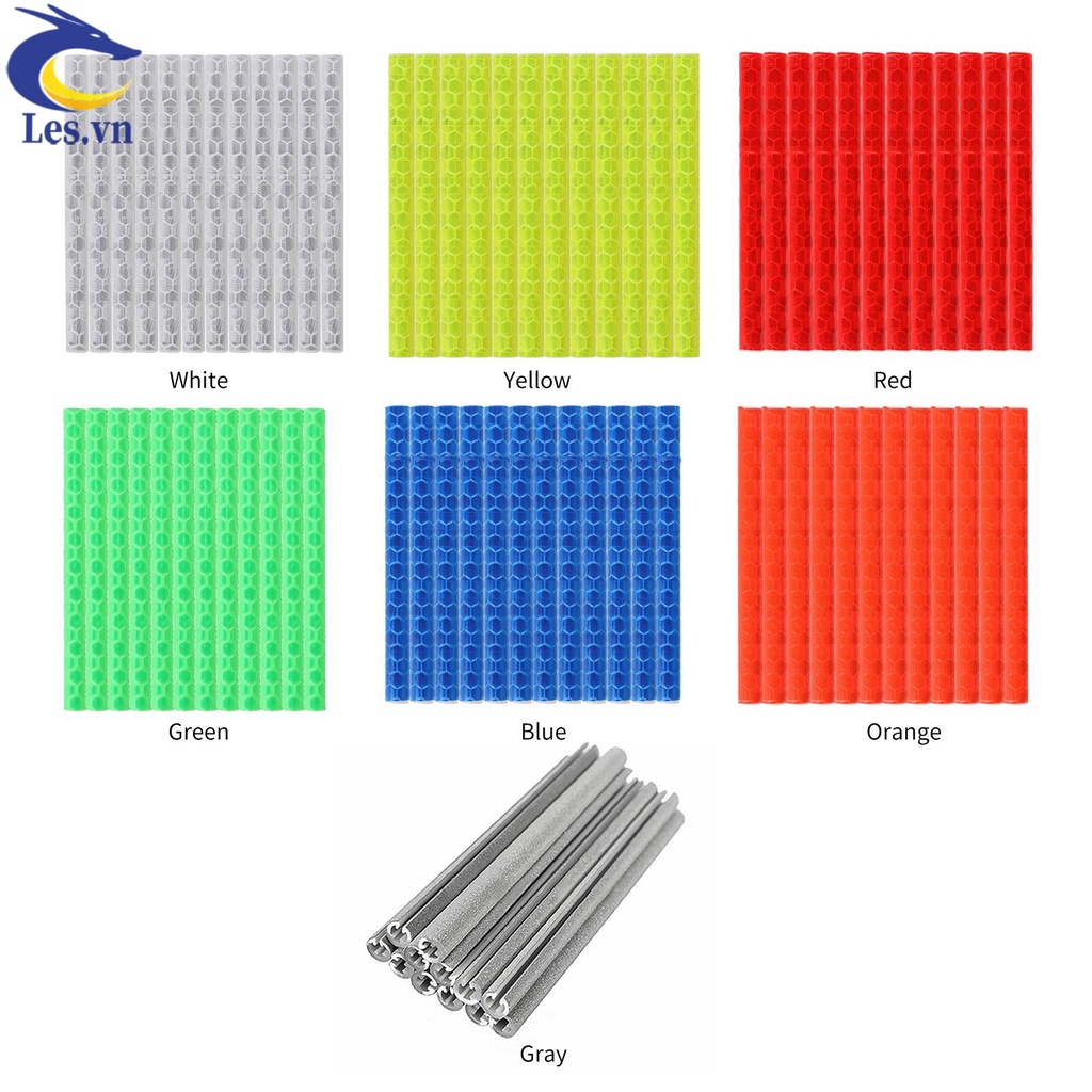 Bộ 12 Ống Phản Quang Gắn Căm Xe Đạp
