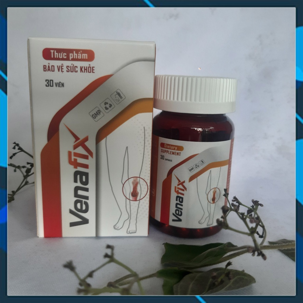 Viên Uống Tĩnh Mạch VENAFIX - Ngừa Suy Giãn Loại Vết Chàm Khắc Phục Phù Nề Bắp Chân Hết Chuột Rút - CHÍNH HÃNG 30 VIÊN