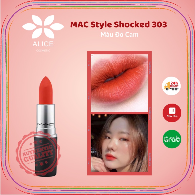 [ HÀNG AUTH GIÁ SỈ ] Son MAC Powder Kiss Lipstick Màu 303 Style Shocked