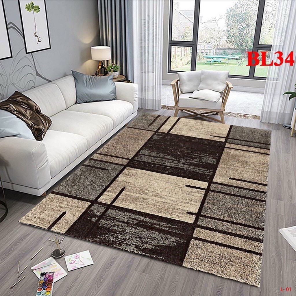 Thảm trải sàn bali 5d phòng khách lót sàn phòng ngủ decor trang trí phòng, thảm bali cao cấp chống trơn trượt