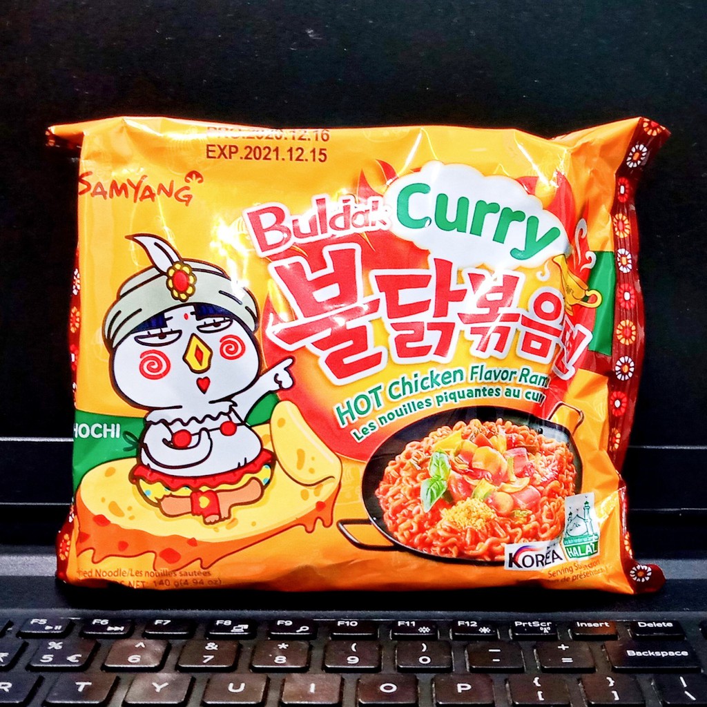 Mì Cay Hàn Quốc Vị Cà Ri Mỳ Cari Cay Samyang Gói