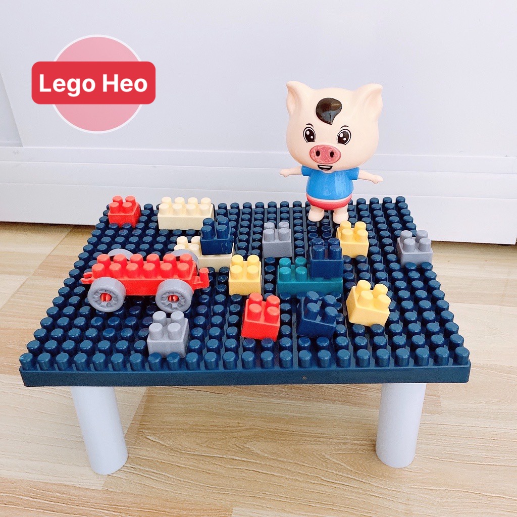 Bộ đồ chơi xếp hình, bàn lắp ghép le go cho bé sáng tạo