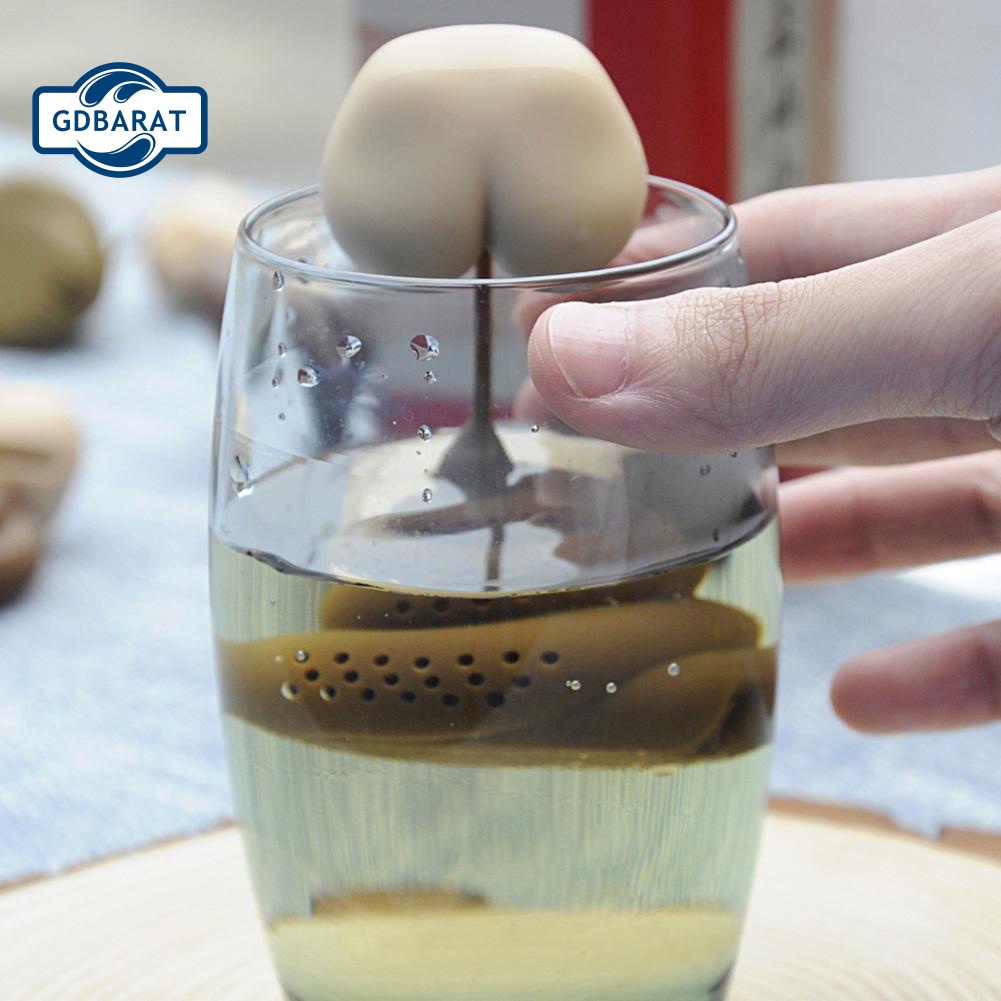 Dụng Cụ Lọc Trà Bằng Silicone Hình Poo Turd Tiện Dụng