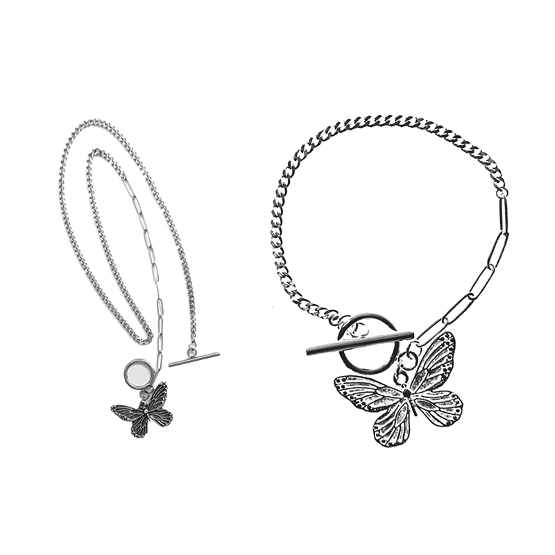 Vòng đeo tay họa tiết bươm bướm đính đá phong cách cổ điển