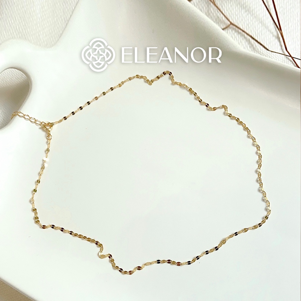 Dây chuyền nữ Eleanor Accessories titan đính đá gắn ngọc trai nhân tạo phụ kiện trang thanh lịch