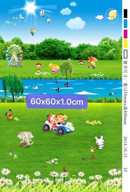 Thảm xốp ghép sàn hoạt hình 60-60cm dày 1cm
