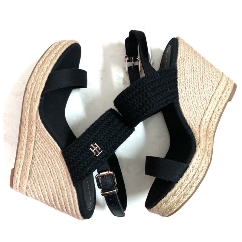 Sandal xuồng đế cói Tommy Hilfiger