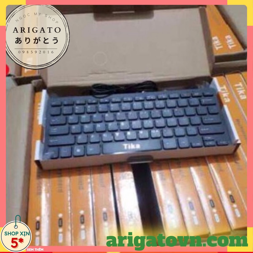Bàn Phím Mini Apple Tika Thiết Kế Nhỏ Gọn Dễ Sử Dụng ARIGATO Đảm Bảo Chất Lượng [hn-ARIGATO]