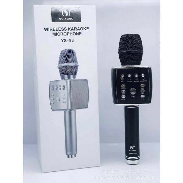 Mic karaoke Ys-93 kèm loa Bluetooth 3in1 tuyệt đỉnh âm thanh