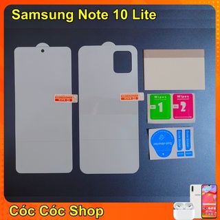 Miếng dán dẻo măt trước, mặt sau Samsung Note 20 Ultra/ Note 20/ Note 10 Plus/ Note 10 lite/ Note 10/ Note 9/ Note 8