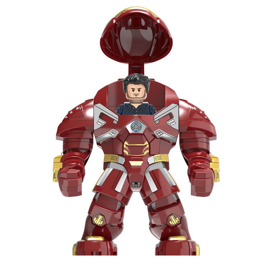 Mô Hình Đồ Chơi Hulkbuster Banner mavel Avengers X1158 2 Trong 1