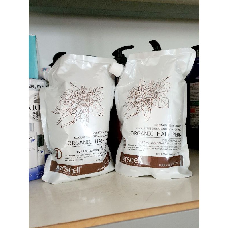 CẶP KEM DUỖI ÉP TÓC SIÊU THẲNG KARSEELL COLLAGEN DẠNG TÚI 1000ML