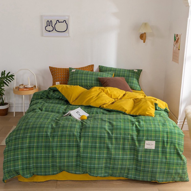 Bộ Ga Gối Cotton Tici Nhật 100%  Kẻ sọc phong cách - AT HOME - Nhiều màu lựa chọn