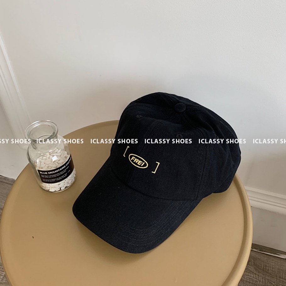 Nón/Mũ Lưỡi Trai Ulzzang Unisex Thêu Chữ 6 Màu Vải Cotton Cao Cấp Phong Cách Hàn Quốc, Vintage - Iclassy_shoes