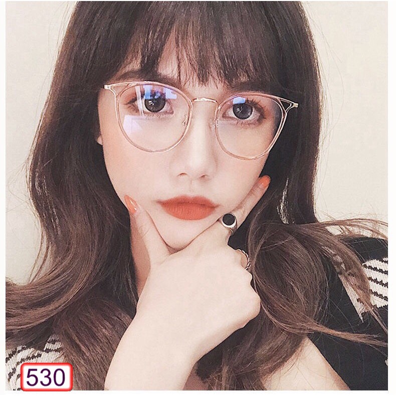 MẮT KÍNH GỌNG CÂN FORM TRÒN 530 CHÂN KIM VÀNG HOT TREND | BigBuy360 - bigbuy360.vn