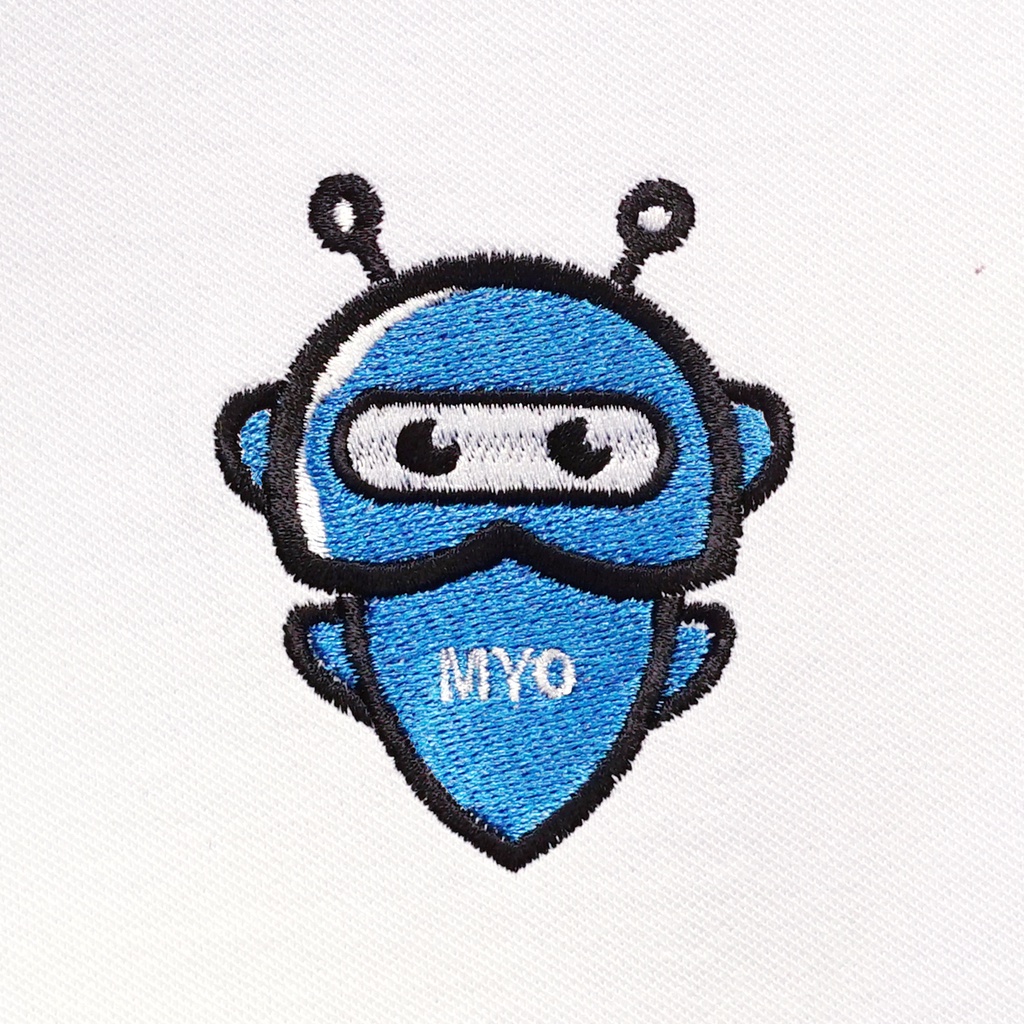 Áo Polo Nam Tay Lỡ Đẹp MYO Thêu Robot