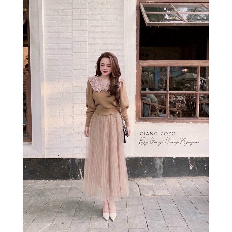 BÁN SỈ CHÂN VÁY MIDI LƯỚI 2 LỚP QCCC | BigBuy360 - bigbuy360.vn