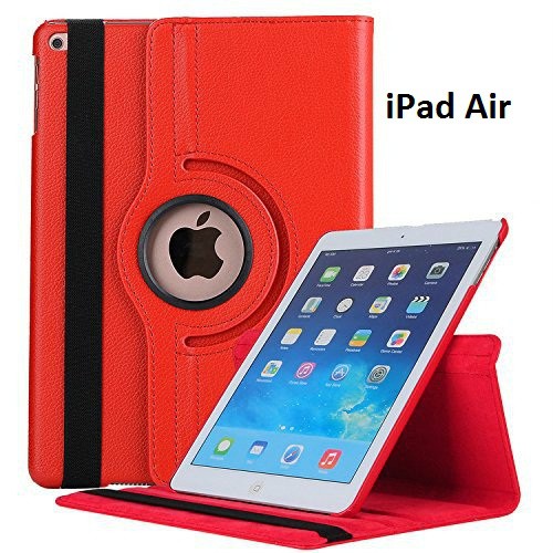 Bao da iPad Air xoay 360 độ (đỏ)