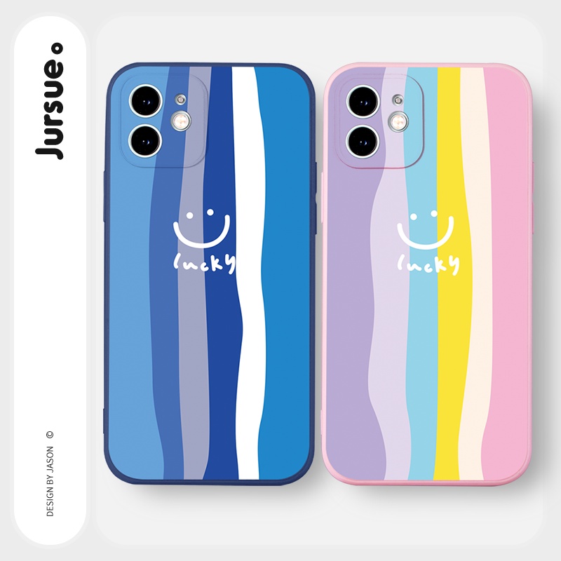 Ốp lưng JURSUE mềm hình cặp đôi dễ thương đẹp cho iPhone 13 12 11 Pro Max SE 2020 X XR XS ip 8 7 6 6S Plus kute Y354