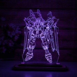 Mô Hình Đèn Led 3D Người Máy 1